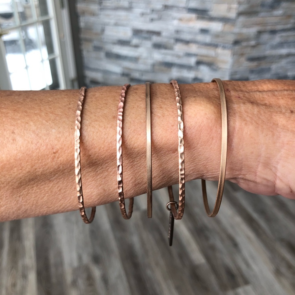 Rose gold bracelets